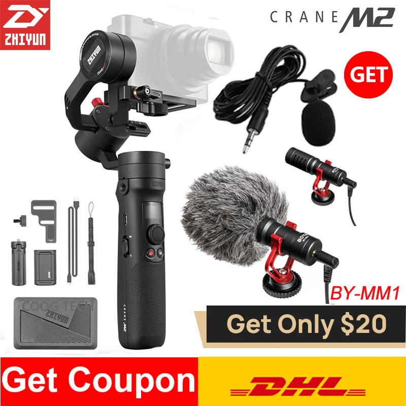 Zhiyun Crane M2 3-Axis Handheld Gimbal Camera Stabilizer for Mirrorless Cameras Action pk crane 2 Gopro Hero 5 6 7 phone xiao yi
Zhiyun Crane M2 3-Axis Handheld Gimbal Camera Stabilizer for Mirrorless Cameras Action pk crane 2 Gopro Hero 5 6 7 phone xiao yi