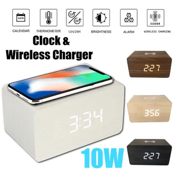 Digital Thermometer LED Desk Alarm Clock With Wireless Charger For Phone Huawei Xiaomi Vivo ect for Christmas gift
Digital Thermometer LED Desk Alarm Clock With Wireless Charger For Phone Huawei Xiaomi Vivo ect for Christmas gift