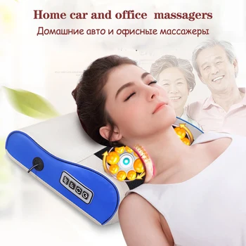 Multifunction Electric Massage Pillow Neck Shoulder Back Body Infrared Heating Shiatsu Massage Healthy Massageador Relaxation
Multifunction Electric Massage Pillow Neck Shoulder Back Body Infrared Heating Shiatsu Massage Healthy Massageador Relaxation