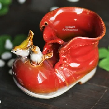 CERAMIC CREATIVE ANIMAL SHOES BOOTS FLOWER VASE POT HOME DECOR PEN CASE CRAFT ROOM DECORATION HANDICRAFT PORCELAIN FIGURINE
CERAMIC CREATIVE ANIMAL SHOES BOOTS FLOWER VASE POT HOME DECOR PEN CASE CRAFT ROOM DECORATION HANDICRAFT PORCELAIN FIGURINE