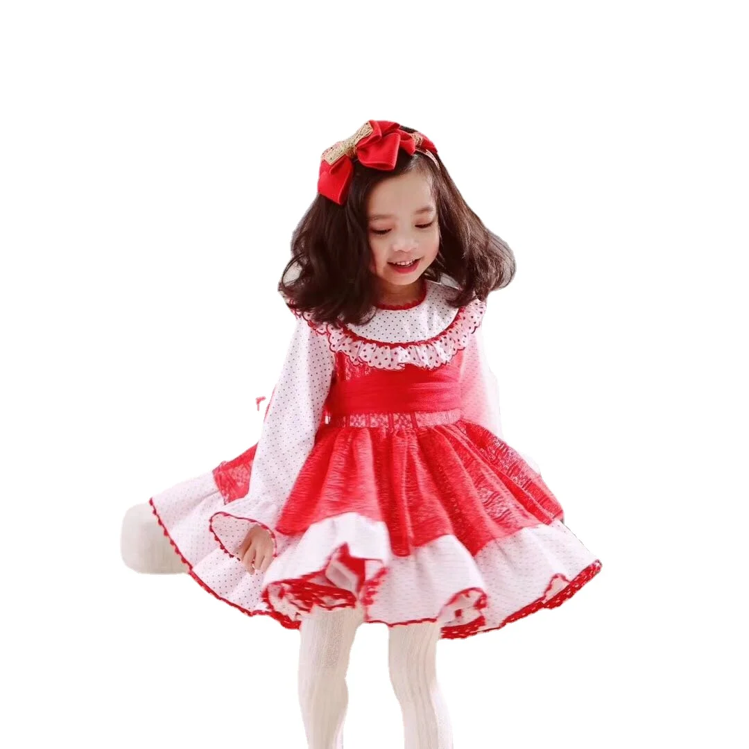 Spring Kids Clothes Girls Spanish Dress Princess Lolita Sweet Red Dress Toddler Girl Cotton Clothes Kids Christmas Dress
Spring Kids Clothes Girls Spanish Dress Princess Lolita Sweet Red Dress Toddler Girl Cotton Clothes Kids Christmas Dress
