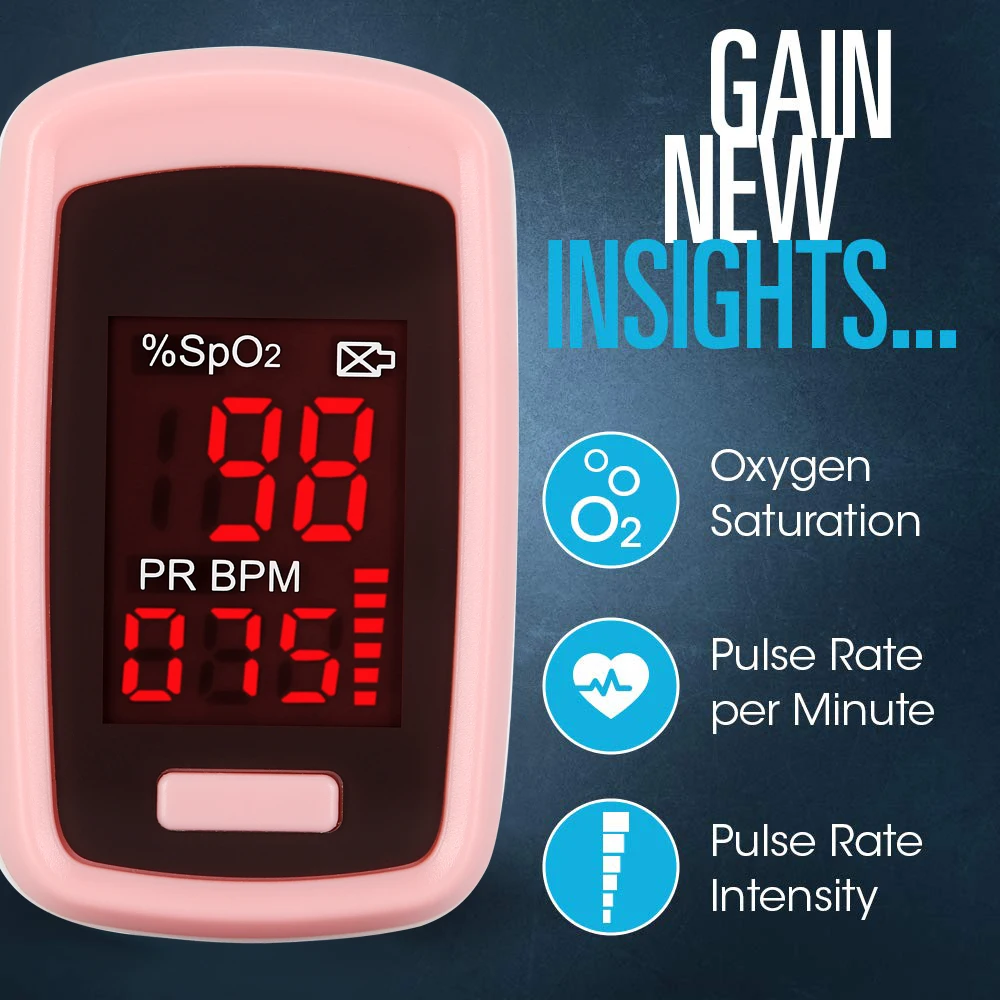 Medical Accurate Finger Pulse Oximeter Saturator Blood Oxygen Saturation SpO2 PR Meter Monitor Red LED ScreenFDA CE Pink
Medical Accurate Finger Pulse Oximeter Saturator Blood Oxygen Saturation SpO2 PR Meter Monitor Red LED ScreenFDA CE Pink