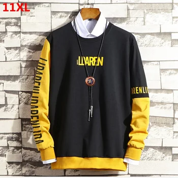 New autumn and winter oversized men's 150kg splicing plus size round neck loose long-sleeved Sweatshirt 9XL 10X 11XL
New autumn and winter oversized men's 150kg splicing plus size round neck loose long-sleeved Sweatshirt 9XL 10X 11XL
