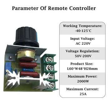 220V 2000W Led Control Dimmers Electronic Switch Speed Controller SCR Voltage Regulator Temperature Thermostat for Table Lamp
220V 2000W Led Control Dimmers Electronic Switch Speed Controller SCR Voltage Regulator Temperature Thermostat for Table Lamp