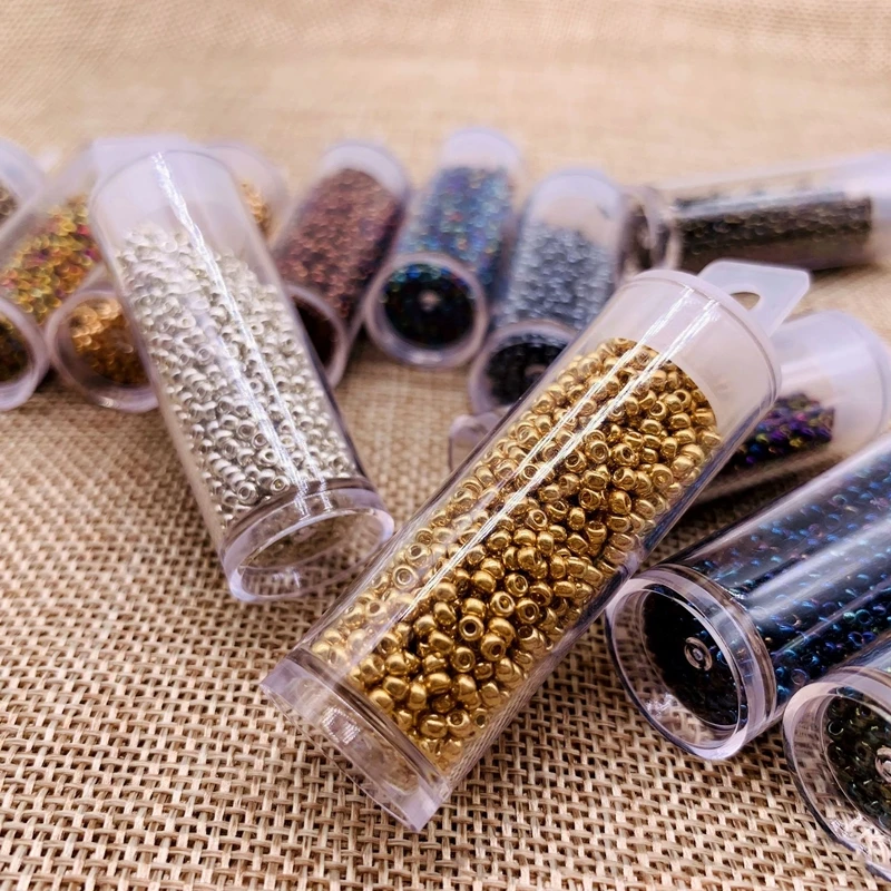 2mm Miyuki Round Beads 11/0 Metalic Gold Silver Bohochic Beaded Bling Beaded Jewelry 10g/Pipe About 1100pieces Garments Sewing 2mm Miyuki Round Beads 11/0 Metalic Gold Silver Bohochic Beaded Bling Beaded Jewelry 10g/Pipe About 1100pieces Garments Sewing