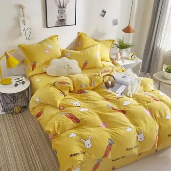 Duvet Cover Bedding Sets With Pillow Case Home Textile Microfiber Polyester Fleece Flannel Soft Touching Skin Friendly Fast warm 
Duvet Cover Bedding Sets With Pillow Case Home Textile Microfiber Polyester Fleece Flannel Soft Touching Skin Friendly Fast warm