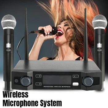 LO-U02 Wireless 2 Handheld UHF Frequencies Dynamic Capsule 2 Channels Dual Handheld Microphone for Karaoke System Party
LO-U02 Wireless 2 Handheld UHF Frequencies Dynamic Capsule 2 Channels Dual Handheld Microphone for Karaoke System Party