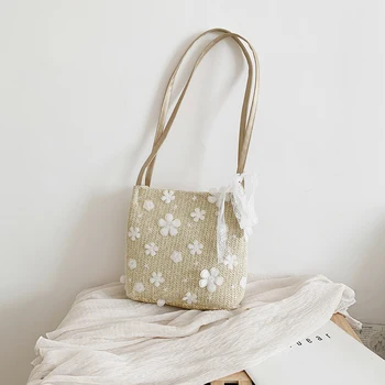 Straw Bags For Women 2020 Handmade Woven Lace Flower Handbag Summer Beach Travel Shoulder Bags Female Holiday Shopping Totes
Straw Bags For Women 2020 Handmade Woven Lace Flower Handbag Summer Beach Travel Shoulder Bags Female Holiday Shopping Totes