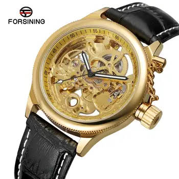 Gold Silver Color Forsining Mens Wristwatch Skeleton with Watch Box Leather Strap Watches Men Luxury Automatic Mechanical
Gold Silver Color Forsining Mens Wristwatch Skeleton with Watch Box Leather Strap Watches Men Luxury Automatic Mechanical
