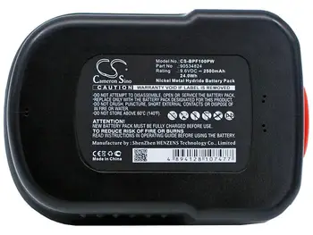 

Cameron Sino Battery for Black & Decker HPB96 FSB96 GC960 SF100 Replacement 90534824 2500mAh / 24.0Wh