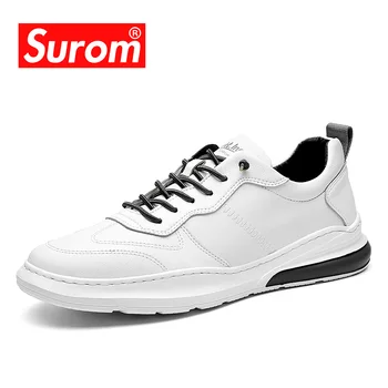 SUROM Brand Designer Men's Casual Shoes Summer Breathable Fashion White Sneakers Men Leather Shoes loafers male tenis krasovki
SUROM Brand Designer Men's Casual Shoes Summer Breathable Fashion White Sneakers Men Leather Shoes loafers male tenis krasovki