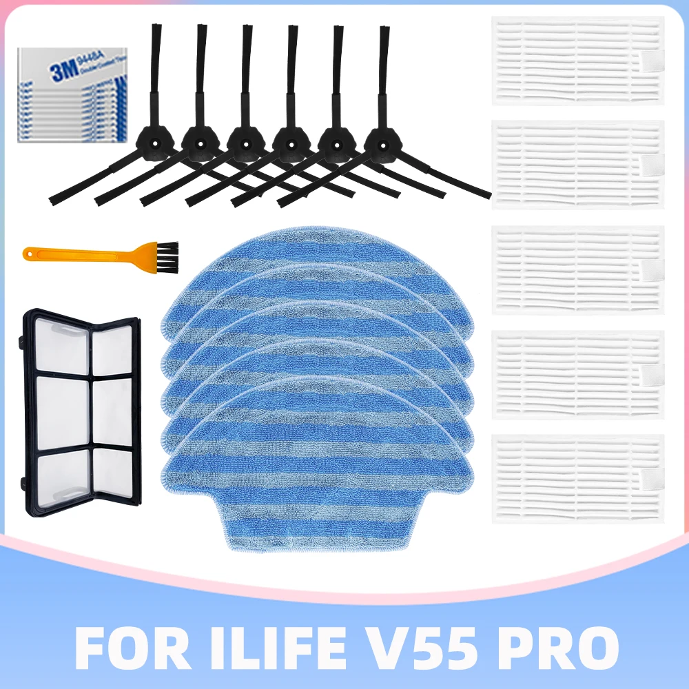 Сменный фильтр НЕРА Для Chuwi iLife V55 Pro, насадка на швабру, основной фильтр, боковая вращающаяся щетка, Запасные Комплекты для робота-пылесоса
Сменный фильтр НЕРА Для Chuwi iLife V55 Pro, насадка на швабру, основной фильтр, боковая вращающаяся щетка, Запасные Комплекты для робота-пылесоса