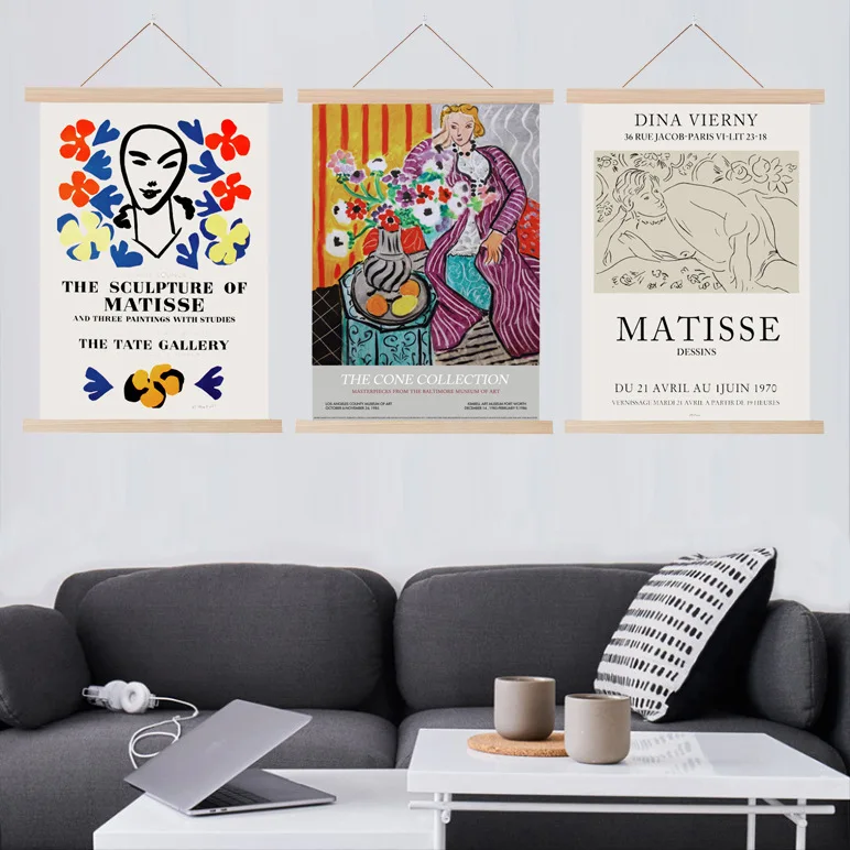 New Style Matisse Abstract Art Fabric Hanging Painting Solid Wood Scroll Painting Series Home Decorative Painting Restaurant Com
New Style Matisse Abstract Art Fabric Hanging Painting Solid Wood Scroll Painting Series Home Decorative Painting Restaurant Com