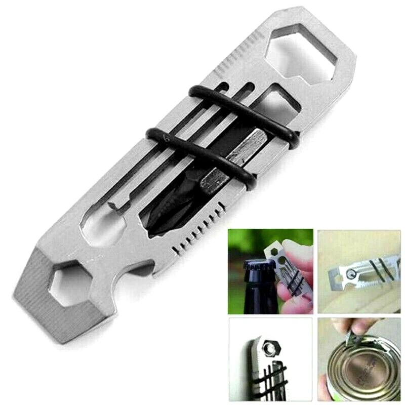6 in 1 EDC Gadget Outdoor Equipment Camping Keychain Supplies Bottle Opener Multi-Function Tools Wrench Multitool Pocket Tools
6 in 1 EDC Gadget Outdoor Equipment Camping Keychain Supplies Bottle Opener Multi-Function Tools Wrench Multitool Pocket Tools