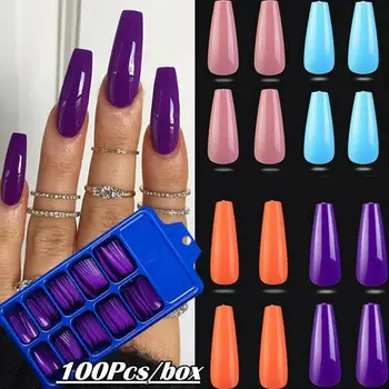 100Pcs/Set Full Cover Matte False Nail Tips Nail Art Manicure Matte Tips for False Fake Nails Extension for False Nails Tools
100Pcs/Set Full Cover Matte False Nail Tips Nail Art Manicure Matte Tips for False Fake Nails Extension for False Nails Tools