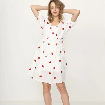 Cthink Good Quality Cotton Blend White Dress Women Two Piece Sets Short Sleeve Vestidos V Neck Pullovers For Woman Print Dresses
Cthink Good Quality Cotton Blend White Dress Women Two Piece Sets Short Sleeve Vestidos V Neck Pullovers For Woman Print Dresses