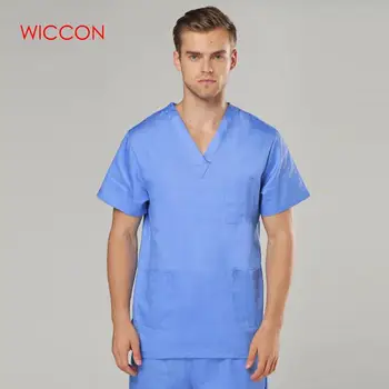 WICCON New Fashion Short Sleeved Men Suits Surgical Gowns Clothes Nurse Doctor Solid 2020 Summer Hot Cotton Coat Pants Uniform 
WICCON New Fashion Short Sleeved Men Suits Surgical Gowns Clothes Nurse Doctor Solid 2020 Summer Hot Cotton Coat Pants Uniform