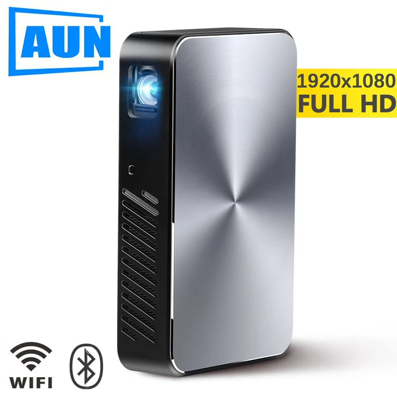 Оригинальный AUN Full HD проектор J10 1080 P Встроенный Android wifi FHD. 6000mAH Портативный мини