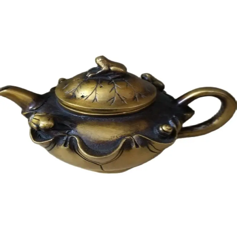 Ancient Bronze Ornaments Pure Bronze Frog Statue Flagon
Ancient Bronze Ornaments Pure Bronze Frog Statue Flagon