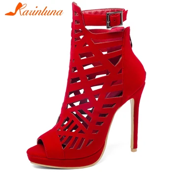 Karinluna Fashion New Design Plus Size 50 Thin High Heels Concise Sandals Woman Shoes Peep Toe Zipper Shoes Women Sandals
Karinluna Fashion New Design Plus Size 50 Thin High Heels Concise Sandals Woman Shoes Peep Toe Zipper Shoes Women Sandals
