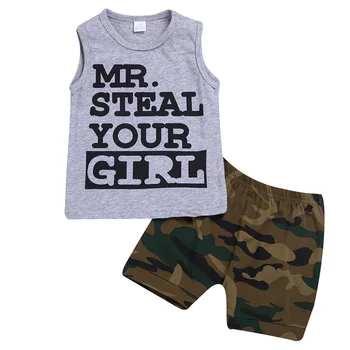 Newly Boys Kids Letter Print Tank Top + Camouflage Shorts Summer Vest Suit FIF66 
Newly Boys Kids Letter Print Tank Top + Camouflage Shorts Summer Vest Suit FIF66