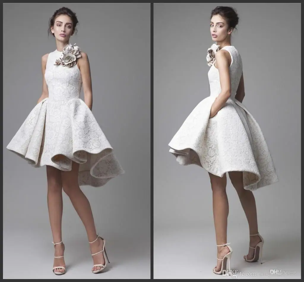 White Cocktail Dresses Ball Gown Scoop High Low Lace Flowers Arabic Dubai Homecoming Dresses
White Cocktail Dresses Ball Gown Scoop High Low Lace Flowers Arabic Dubai Homecoming Dresses