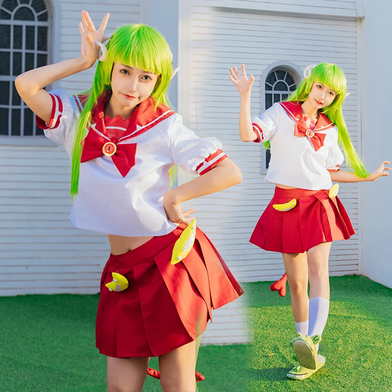 Anime Welcome to Demon School Iruma-kun Valac Clara Cosplay Costume Custom Women Sailor Suits Devil Tail Top Skirt wig Shoes
Anime Welcome to Demon School Iruma-kun Valac Clara Cosplay Costume Custom Women Sailor Suits Devil Tail Top Skirt wig Shoes