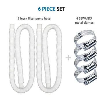 Easy To Install Swimming Pool Replacement Hose Durable Soft Filter Pump Hose 4 Metal Clamps Set Tools For Home Inflatable Pools
Easy To Install Swimming Pool Replacement Hose Durable Soft Filter Pump Hose 4 Metal Clamps Set Tools For Home Inflatable Pools