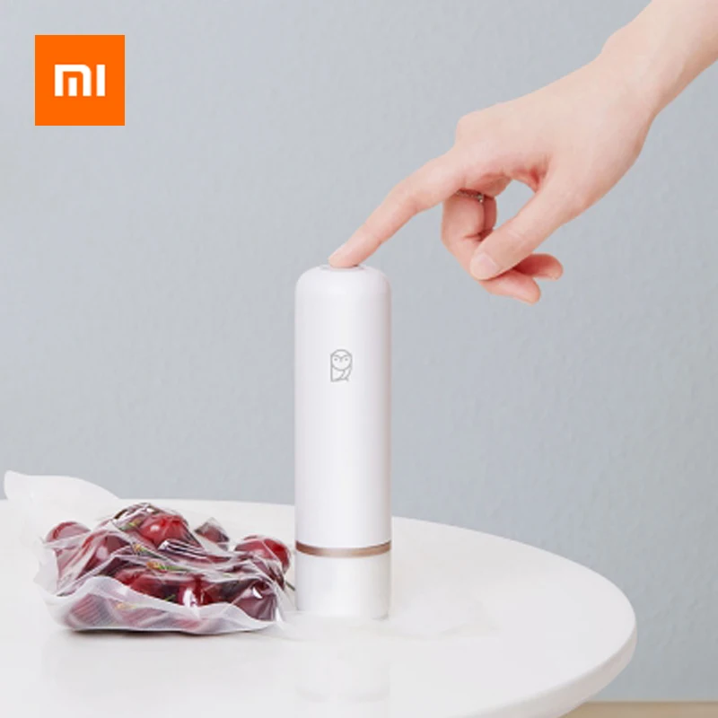 Xiaomi Handheld Vacuum Sealer Machine With 9 Vacuum Zipper Bags Portable Vacuum Pump USB Rechargeable Vacuum Machine For Kitchen
Xiaomi Handheld Vacuum Sealer Machine With 9 Vacuum Zipper Bags Portable Vacuum Pump USB Rechargeable Vacuum Machine For Kitchen