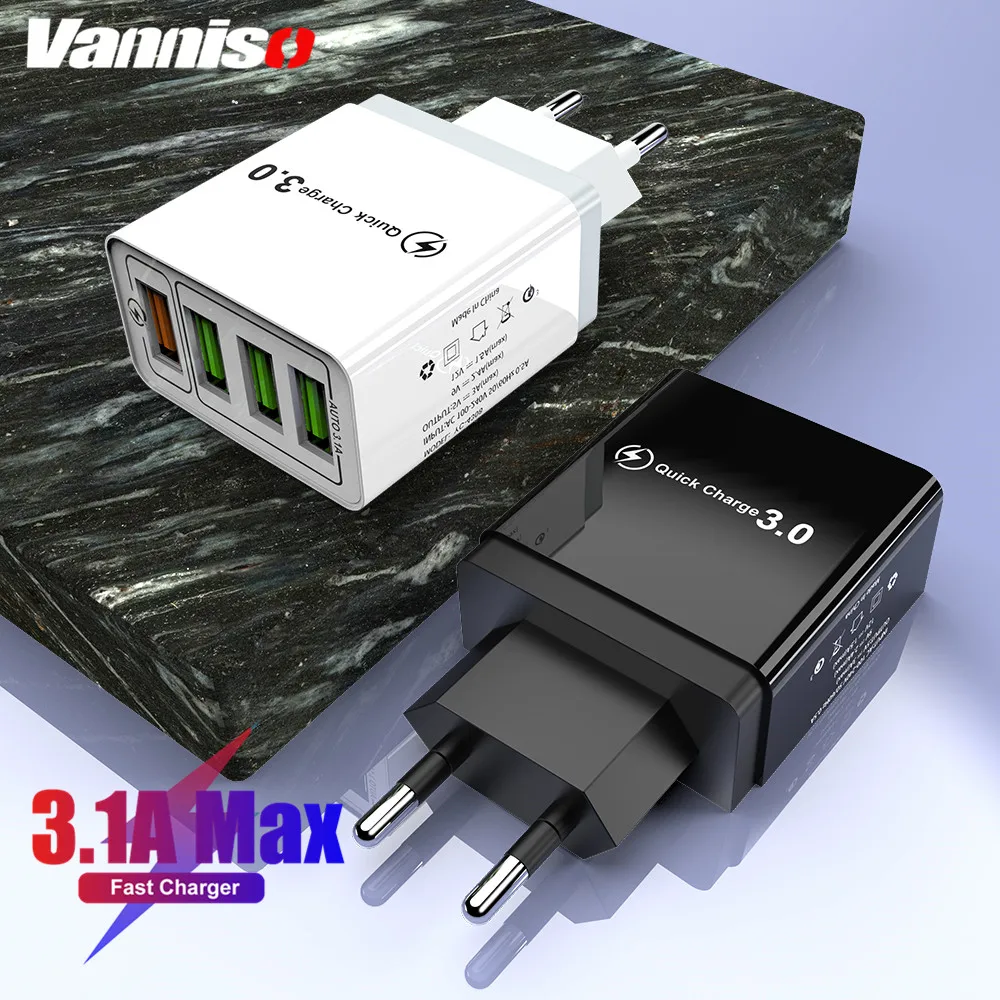 30W Quick Charge 3.0 USB Charger for iPhone X Samsung A50 Xiaomi One Plus Fast Wall Charger US EU UK Tablet Mobile Phone Charger
30W Quick Charge 3.0 USB Charger for iPhone X Samsung A50 Xiaomi One Plus Fast Wall Charger US EU UK Tablet Mobile Phone Charger