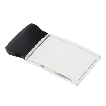 Reading Magnifier Rectangular LED Lighted Magnifying Glass 2X Magnification 
Reading Magnifier Rectangular LED Lighted Magnifying Glass 2X Magnification