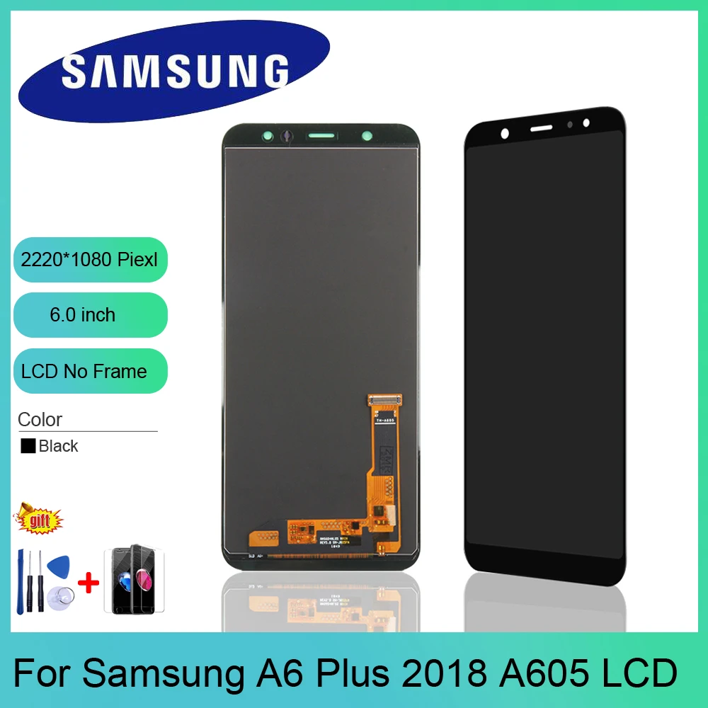 6.0" A605 LCD Display For Samsung Galaxy A6 Plus 2018 A6+ A605fd A605 A605FN LCD Display Touch Screen Digitizer Glass Assembly
6.0" A605 LCD Display For Samsung Galaxy A6 Plus 2018 A6+ A605fd A605 A605FN LCD Display Touch Screen Digitizer Glass Assembly