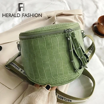 Herald Fashion Women Waist Pack 2020 New Ladies Shoulder Bags Luxury Designer Chains Chest Bags High Quality PU Leather Handbags
Herald Fashion Women Waist Pack 2020 New Ladies Shoulder Bags Luxury Designer Chains Chest Bags High Quality PU Leather Handbags