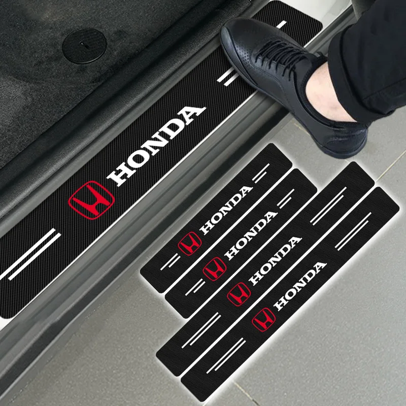 4pcs Car Carbon Fiber Auto Door Sill Protector Sticker for Honda Mugen Power Civic Accords CRV Hrv Jazz CBR VTX VFR Auto Goods
4pcs Car Carbon Fiber Auto Door Sill Protector Sticker for Honda Mugen Power Civic Accords CRV Hrv Jazz CBR VTX VFR Auto Goods