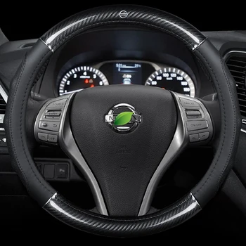 Genuine Leather Steering Wheel Covers Car-styling Accessories for nissan 350Z 370Z Almera Altima Altra EV Aprio armada Cabstar 
Genuine Leather Steering Wheel Covers Car-styling Accessories for nissan 350Z 370Z Almera Altima Altra EV Aprio armada Cabstar