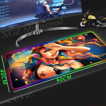 XGZ Custom Large RGB Mouse Pad Lock Edge Anime Dj Sexy Busty Girl Computer Desk Mat Rubber Non-slip for Lol Dota Gamer Xxl
XGZ Custom Large RGB Mouse Pad Lock Edge Anime Dj Sexy Busty Girl Computer Desk Mat Rubber Non-slip for Lol Dota Gamer Xxl