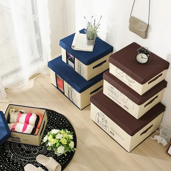 Cloth storage box foldable non-woven storage box with cover linen cloth quilt toy finishing box
Cloth storage box foldable non-woven storage box with cover linen cloth quilt toy finishing box