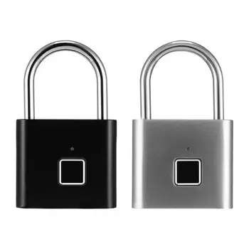 Quick Unlock Smart Fingerprint Lock USB Rechargeable Security Metal Padlock