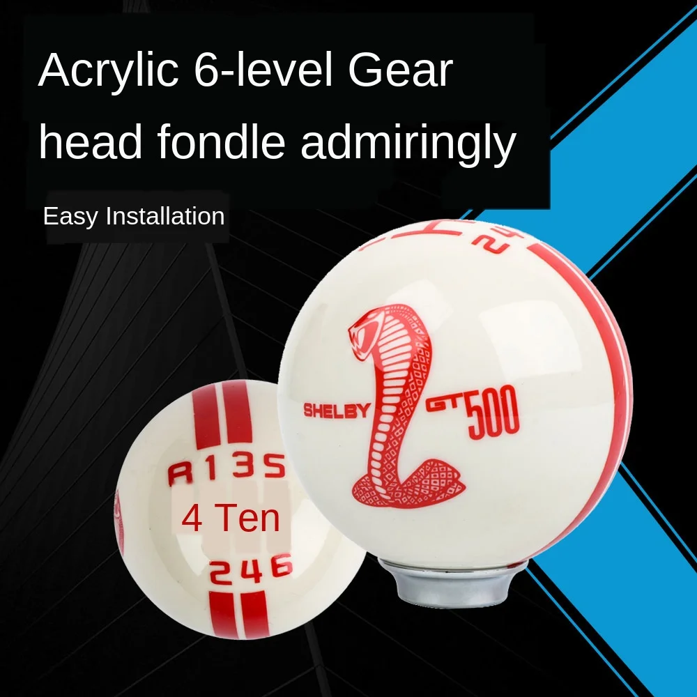 Factory Direct Sales New Car Universal Modification Resin Gear Shift Knob with Gear Shift Manual 6-Gear Wave Lever Head
Factory Direct Sales New Car Universal Modification Resin Gear Shift Knob with Gear Shift Manual 6-Gear Wave Lever Head