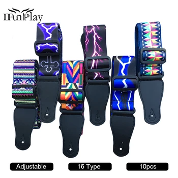 10pcs Polyester Widen Adjustable PU leather Electric Bass Acoustic Guitar Strap Multi-Color Guitar Belt Guitar Accessories
10pcs Polyester Widen Adjustable PU leather Electric Bass Acoustic Guitar Strap Multi-Color Guitar Belt Guitar Accessories