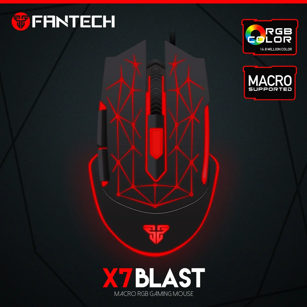 Fantech X7 Professional E-sports Gaming Mouse Support Software Programming USB LED Wired 6 Buttons Optical Mouse For LOL DOTA
Fantech X7 Professional E-sports Gaming Mouse Support Software Programming USB LED Wired 6 Buttons Optical Mouse For LOL DOTA