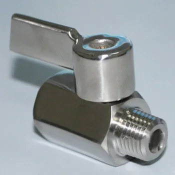 Mini 1/4 Male 1/4 Inch Female NPT Brass Ball Shut Off Valve Water Air Fluid