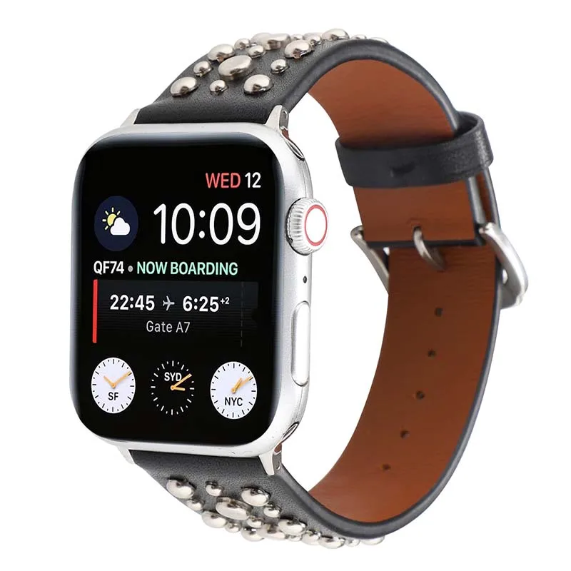 2020 Applicable for Apple Watch Strap IWatch 5/4/3/2/1 Rivet Strap Iwatch Silver Nail Gold Nail Rose Gold Nail Leather Strap
2020 Applicable for Apple Watch Strap IWatch 5/4/3/2/1 Rivet Strap Iwatch Silver Nail Gold Nail Rose Gold Nail Leather Strap