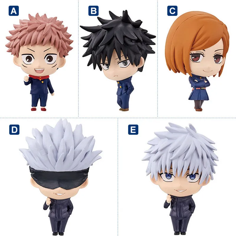 5pcs/set jujutsu kaisen figurine 5cm cute Gojo Satoru action figure Itadori Yuji Fushiguro Megumi Kugisaki Nobara PVC model toys
5pcs/set jujutsu kaisen figurine 5cm cute Gojo Satoru action figure Itadori Yuji Fushiguro Megumi Kugisaki Nobara PVC model toys