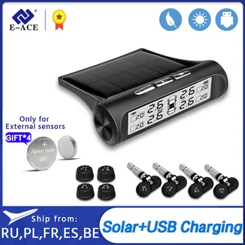 E-ACE Solar Tire Pressure Monitoring With Tire Pressure Sensors Tire Presure Alarm With Intelligent Gigital display 
E-ACE Solar Tire Pressure Monitoring With Tire Pressure Sensors Tire Presure Alarm With Intelligent Gigital display