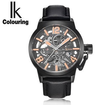 Cool Black Sport Watches for Men Luxury Military Leather Mechanical Wrist Watch Man Clock Fashion Automatic Wristwatch
Cool Black Sport Watches for Men Luxury Military Leather Mechanical Wrist Watch Man Clock Fashion Automatic Wristwatch