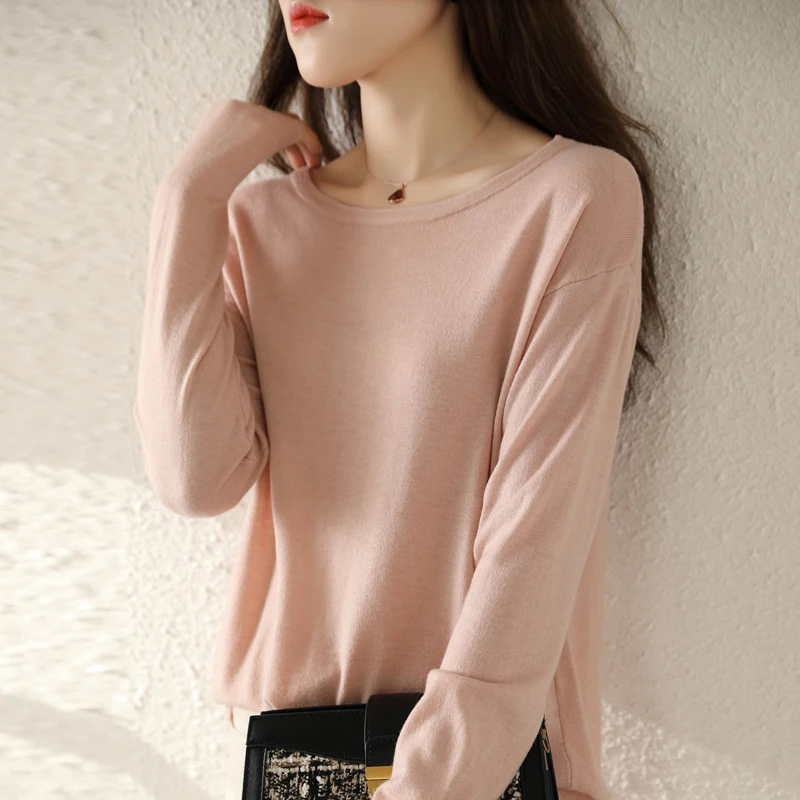 All-Match Round Neck Pullover Women's AutumnAnd Winter New Style Fashion Close-Fitting And Loose Inner Knit Sweater Long Sleeves
All-Match Round Neck Pullover Women's AutumnAnd Winter New Style Fashion Close-Fitting And Loose Inner Knit Sweater Long Sleeves