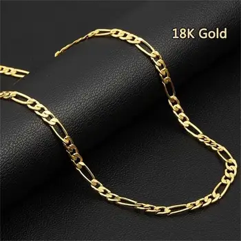 Fashion Stainless Steel Necklace New Figaro Chain European Luxury Men's Women's Cool Gold Color Chain Necklace Couple Jewelry
Fashion Stainless Steel Necklace New Figaro Chain European Luxury Men's Women's Cool Gold Color Chain Necklace Couple Jewelry