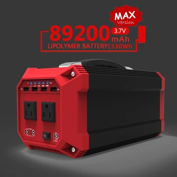 330Wh/89200mAh Portable Power Station 110V 220V AC Power Bank Solar Generator UPS Battery Charge For Digital Cameras Tablets Etc
330Wh/89200mAh Portable Power Station 110V 220V AC Power Bank Solar Generator UPS Battery Charge For Digital Cameras Tablets Etc
