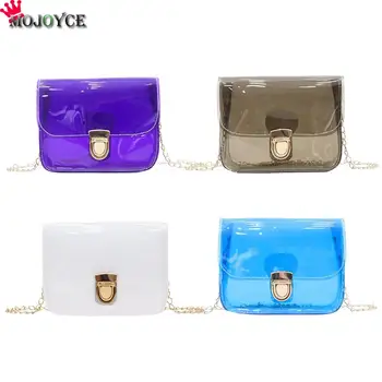 New Solid Color Transparent Jelly Handbags PVC Laser Shoulder Bags Waterproof Chain Mini Handbag Women Crossbody Bags
New Solid Color Transparent Jelly Handbags PVC Laser Shoulder Bags Waterproof Chain Mini Handbag Women Crossbody Bags